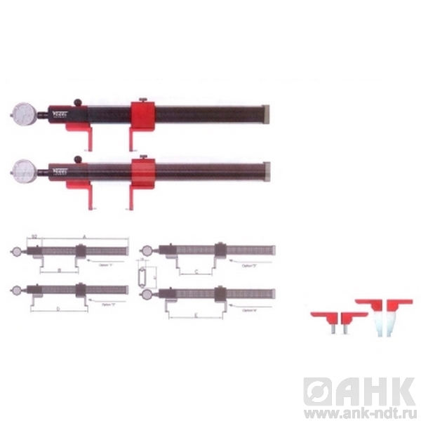 Универсальные измерители канавок с отчетом по индикатору