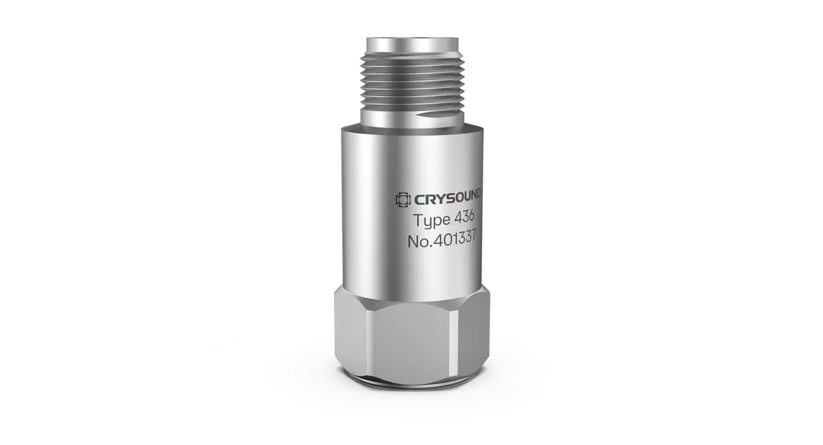 Акселерометр CRYSOUND CRY436, 1 ось, 100 мВ/g, ±50 g pk, от 1 Гц до 12 кГц