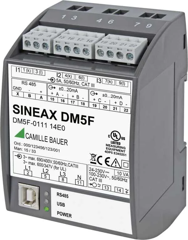 Преобразователь Camille Bauer SINEAX DM5F