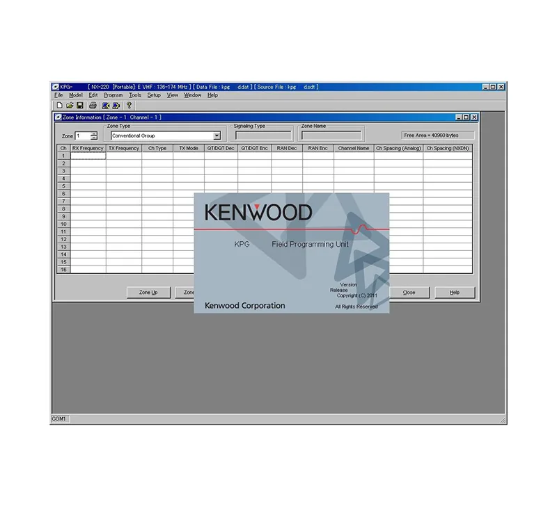 Программное обеспечение Kenwood KPG-92DM