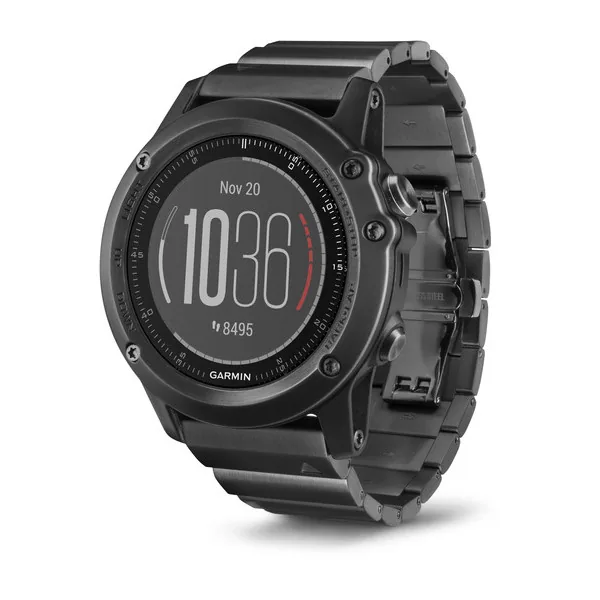 Смарт-часы Garmin Fenix 3 Sapphire серые с металлическим браслетом